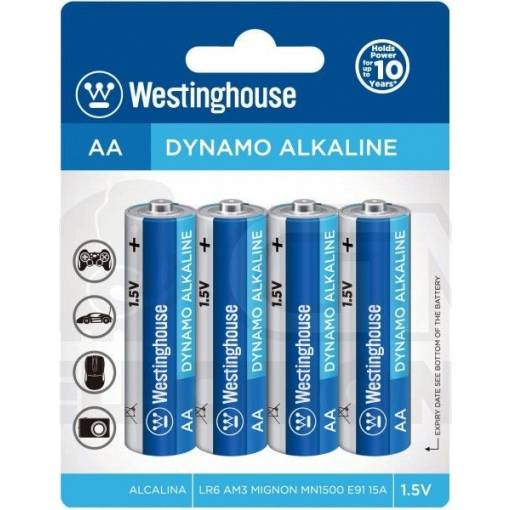 Foto - Westinghouse ceruzková Batéria AA Alkalická - 4 kusy